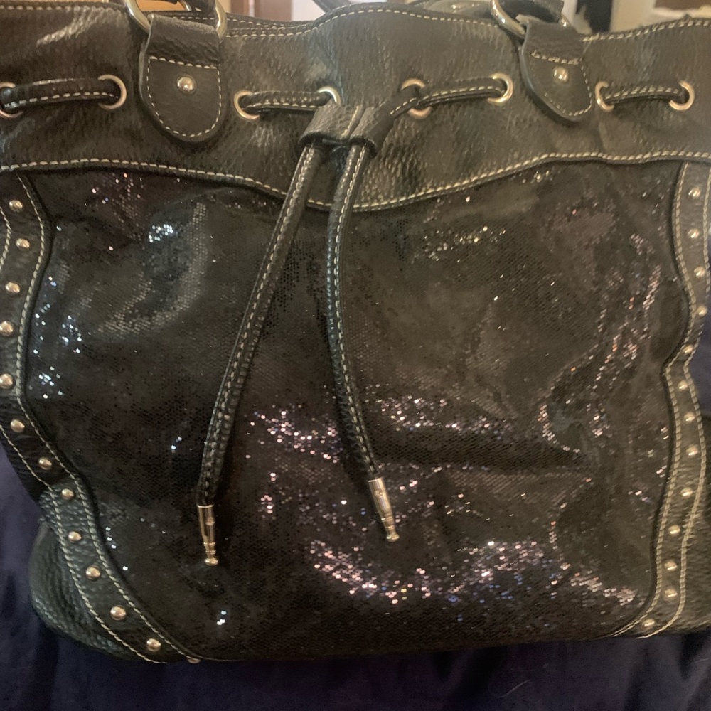 Ladies black western purse